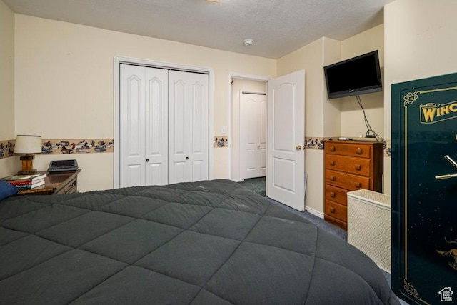 4851 E Lake Creek Rd, Heber City, UT 84032 - bedroom with a closet and dark carpet