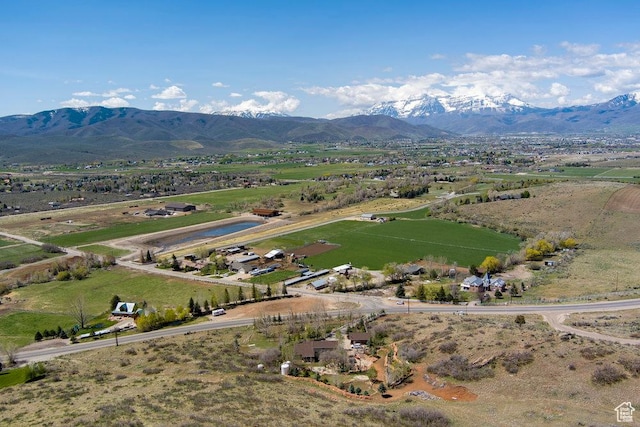 4851 E Lake Creek Rd, Heber City, UT 84032 - drone / aerial view with a mountain view and a rural view