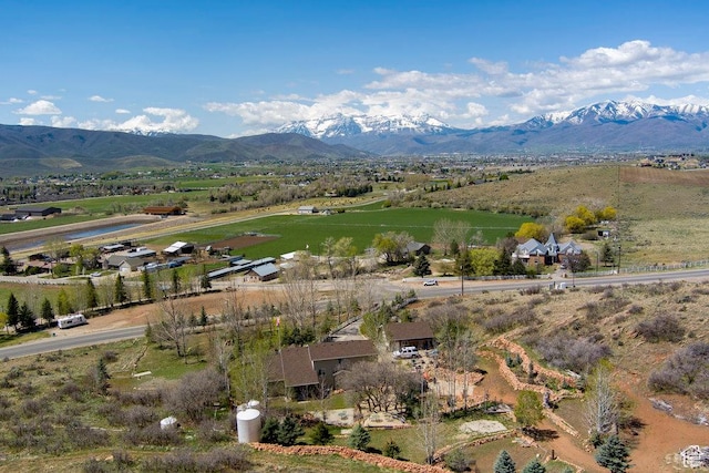 4851 E Lake Creek Rd, Heber City, UT 84032 - birds eye view of property with a mountain view and a rural view
