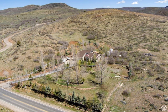 4851 E Lake Creek Rd, Heber City, UT 84032 - drone / aerial view featuring a mountain view