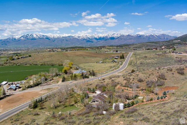 4851 E Lake Creek Rd, Heber City, UT 84032 - drone / aerial view with a mountain view and a rural view