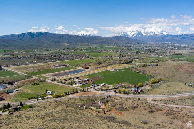 4851 E Lake Creek Rd, Heber City, UT 84032 - drone / aerial view with a mountain view and a rural view