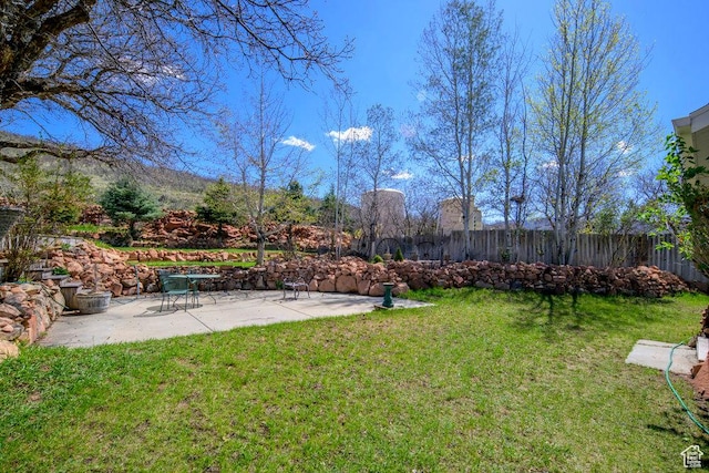 4851 E Lake Creek Rd, Heber City, UT 84032 - view of yard with fence and a patio area