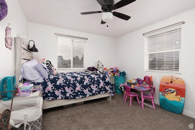 463 E Main St, Salina, UT 84654 - carpeted bedroom featuring ceiling fan