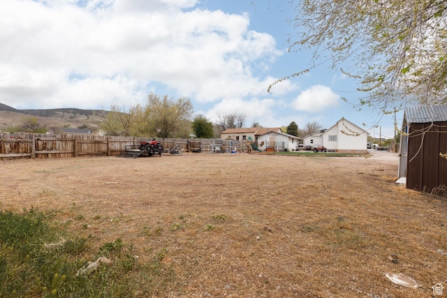 463 E Main St, Salina, UT 84654 - view of yard featuring fence and an outbuilding