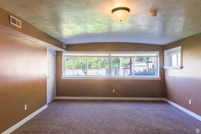 724 E 3230 N, Provo, UT 84604 - carpeted spare room with baseboards, vaulted ceiling, plenty of natural light, and visible vents