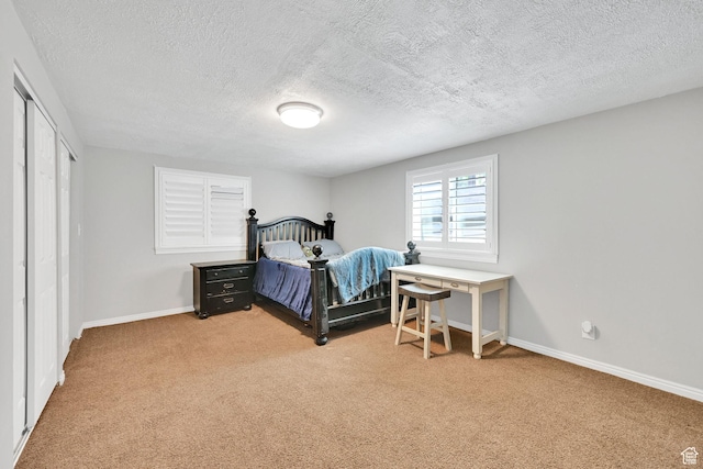 267 W 1600 N, Layton, UT 84041 - bedroom featuring baseboards, a closet, a textured ceiling, and light colored carpet