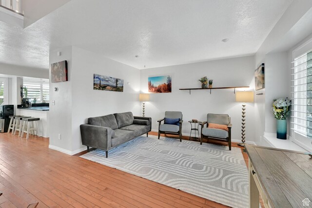 267 W 1600 N, Layton, UT 84041 - living room featuring baseboards, hardwood / wood-style floors, and a wealth of natural light
