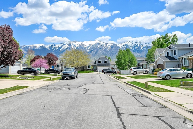 267 W 1600 N, Layton, UT 84041 - view of road featuring sidewalks, a residential view, a mountain view, and curbs