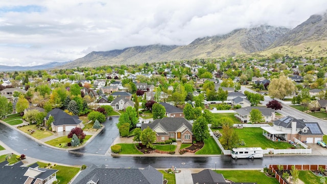 359 E 680 N, Lindon, UT 84042 - aerial view of residential area with a mountain backdrop
