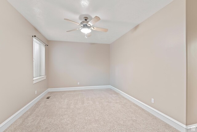 359 E 680 N, Lindon, UT 84042 - unfurnished room with ceiling fan, light carpet, and baseboards