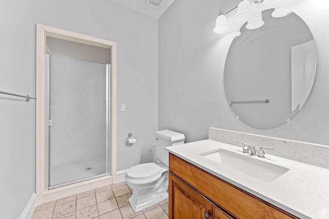 359 E 680 N, Lindon, UT 84042 - full bath with a stall shower, baseboards, toilet, and vanity