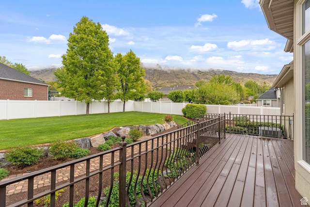 359 E 680 N, Lindon, UT 84042 - wooden deck featuring a mountain view