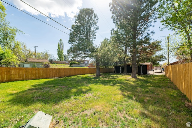 4432 Orchard Ave, South Ogden, UT 84403 - view of yard featuring a fenced backyard