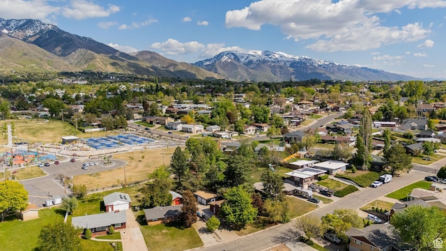 4432 Orchard Ave, South Ogden, UT 84403 - drone / aerial view with a residential view and a mountain view