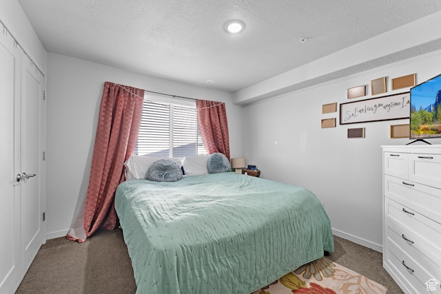 1700 S Sandhill Rd S Unit F301, Orem, UT 84058 - carpeted bedroom with baseboards and a textured ceiling