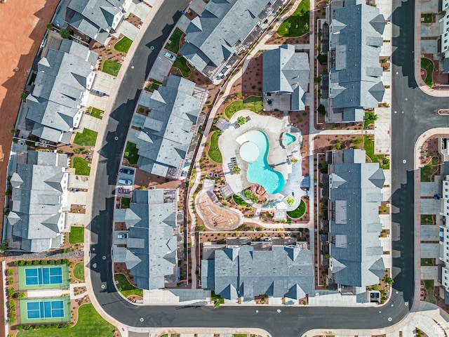 2600 Ocotillo Way Unit 31, Santa Clara, UT 84765 - aerial view of property and surrounding area featuring a pool and nearby suburban area
