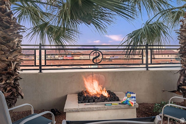2600 Ocotillo Way Unit 31, Santa Clara, UT 84765 - view of patio terrace at dusk