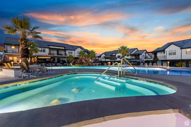 2600 Ocotillo Way Unit 31, Santa Clara, UT 84765 - community pool with a residential view and a patio