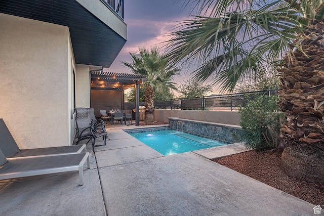 2600 Ocotillo Way Unit 31, Santa Clara, UT 84765 - view of pool featuring a patio, outdoor dining area, a fenced backyard, and a pergola
