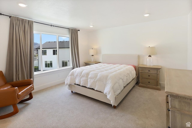 3030 S 400 W, Nibley, UT 84321 - bedroom featuring recessed lighting, baseboards, and light carpet