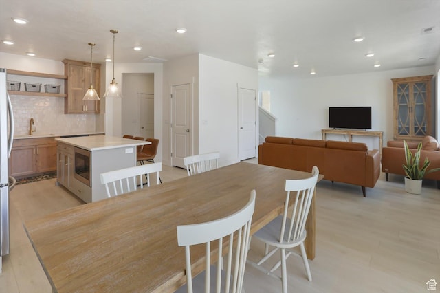 3030 S 400 W, Nibley, UT 84321 - dining space featuring recessed lighting, visible vents, and light wood-style flooring