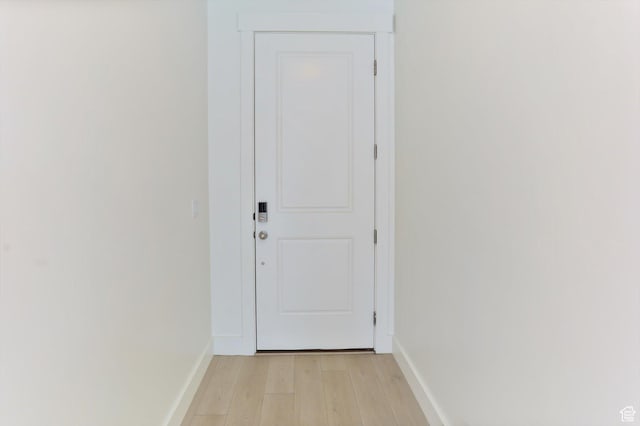 3030 S 400 W, Nibley, UT 84321 - doorway to outside with light wood-style floors and baseboards