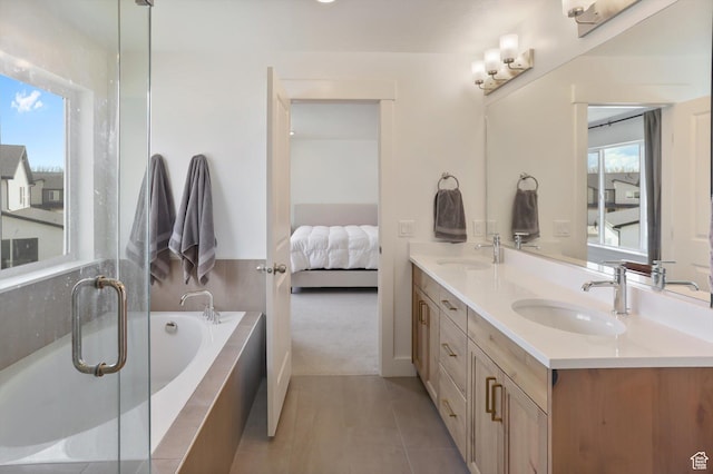 3030 S 400 W, Nibley, UT 84321 - full bathroom featuring plenty of natural light, a sink, and double vanity