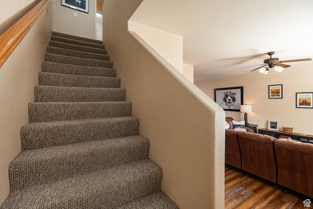 300 E 300 N Unit L5, Kanab, UT 84741 - staircase featuring wood finished floors and ceiling fan