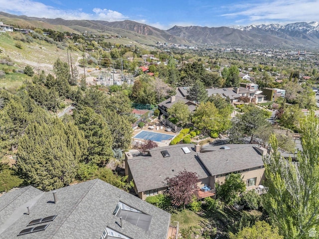 799 Northpoint Ct, Salt Lake City, UT 84103 - aerial overview of property's location featuring mountains