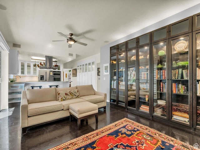 799 Northpoint Ct, Salt Lake City, UT 84103 - living room with a ceiling fan