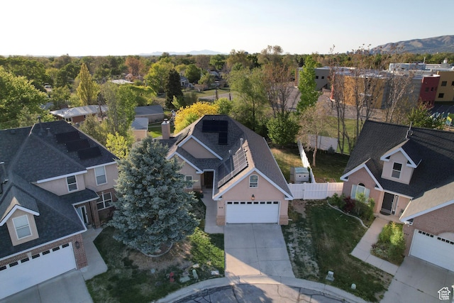849 E Forest Farm Cir S, Salt Lake City, UT 84106 - drone / aerial view featuring a residential view and a mountain view