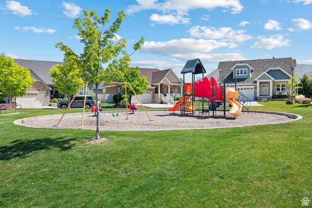 927 S Iris Ln W, Mapleton, UT 84664 - community playground featuring a lawn
