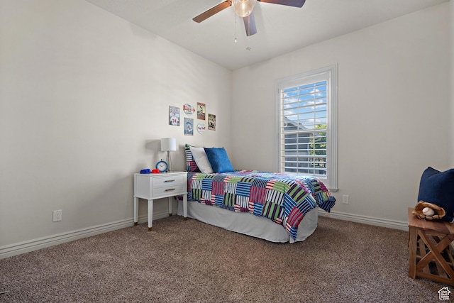 927 S Iris Ln W, Mapleton, UT 84664 - bedroom featuring carpet floors, baseboards, and ceiling fan