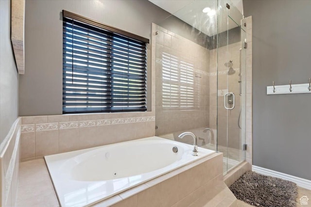 2077 E Genova Dr S, Draper, UT 84020 - full bathroom featuring a garden tub and a shower stall