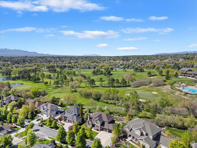 2077 E Genova Dr S, Draper, UT 84020 - bird's eye view featuring a residential view, golf course view, and a water and mountain view
