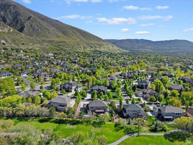 2077 E Genova Dr S, Draper, UT 84020 - aerial view with a residential view and a mountain view