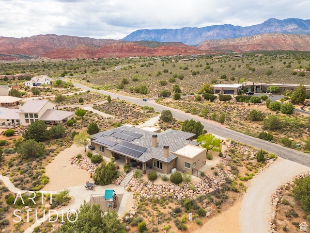 415 W Silver Hills Rd, Leeds, UT 84746 - birds eye view of property featuring a mountain view and view of desert