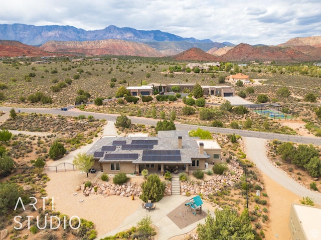 415 W Silver Hills Rd, Leeds, UT 84746 - aerial view with view of desert and a mountain view
