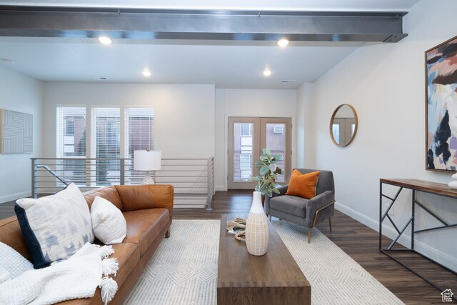 1602 E 3300 S, Millcreek, UT 84106 - living room featuring recessed lighting, baseboards, and wood finished floors