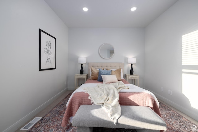 1602 E 3300 S, Millcreek, UT 84106 - bedroom with baseboards, carpet flooring, recessed lighting, and visible vents