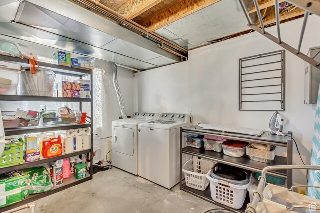 5943 N Genoa Ln W, Stansbury Park, UT 84074 - laundry room with laundry area and washer and dryer