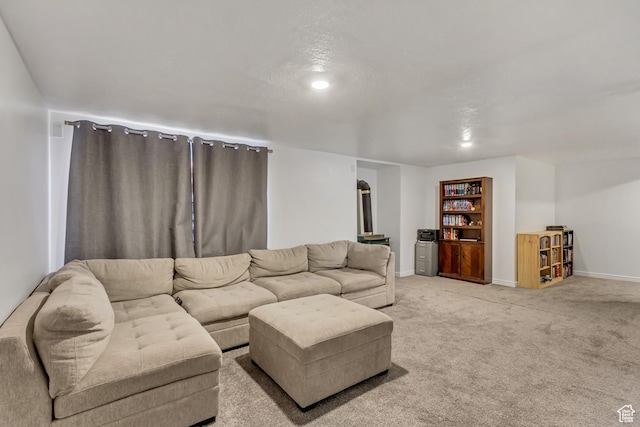 5943 N Genoa Ln W, Stansbury Park, UT 84074 - living area featuring baseboards and light carpet