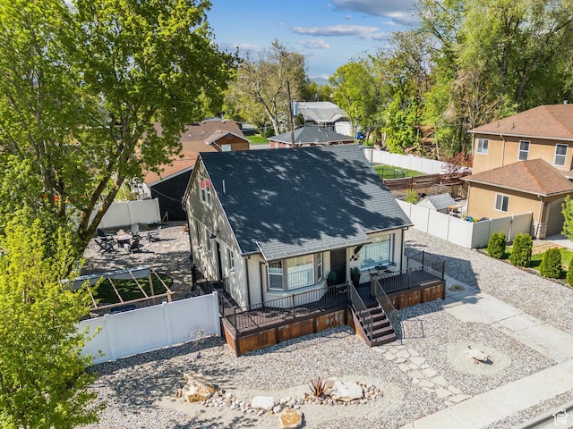 740 E Barrows Ave, Salt Lake City, UT 84106 - view of front facade with roof with shingles and a fenced backyard