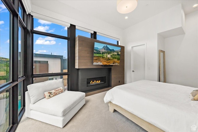 4134 Cooper Ln Unit 22, Park City, UT 84098 - bedroom with recessed lighting, carpet flooring, and a glass covered fireplace