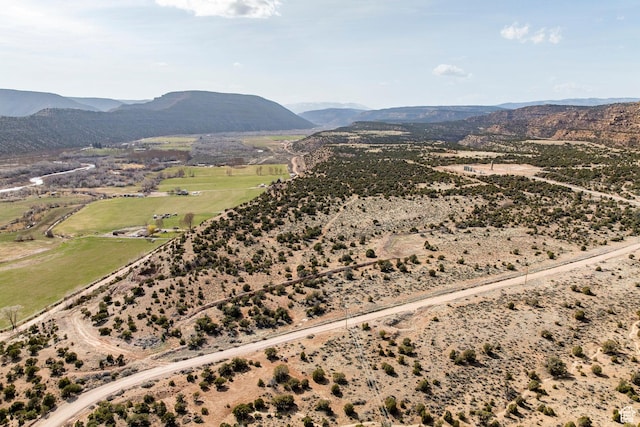 24517 W Rock Creek Rd, Duchesne, UT 84021 - drone / aerial view featuring a mountain view and a rural view