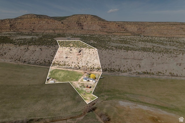 24517 W Rock Creek Rd, Duchesne, UT 84021 - bird's eye view with a rural view and a mountain view
