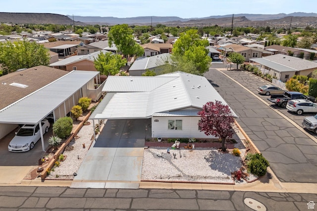 1526 N Dixie Downs Dr Unit 53, St George, UT 84770 - birds eye view of property with a residential view and a mountain view