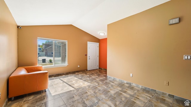 6267 S Waller Ln W, West Jordan, UT 84081 - sitting room with vaulted ceiling and baseboards