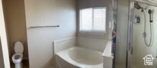 6267 S Waller Ln W, West Jordan, UT 84081 - full bathroom featuring a bath and a stall shower